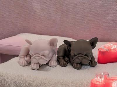 Sleeping Bulldog Sculpture  Unique Original Design