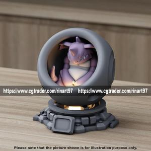 Nidoking in healing machine pods from pokemon