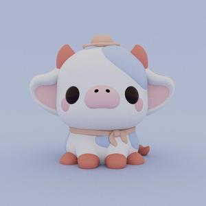 Kawaii Cow - Howdy