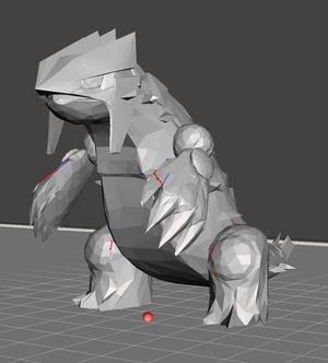 Groudon Low Poly