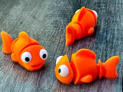 Articulated Flexi Fish - Fidget Toy - Small