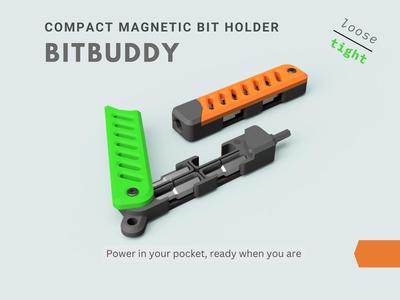 Compact Magnetic Bit Holder for EDC – BitBuddy