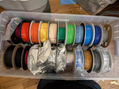 Spool rack for Sterilite 110Qt Plastic Tub   