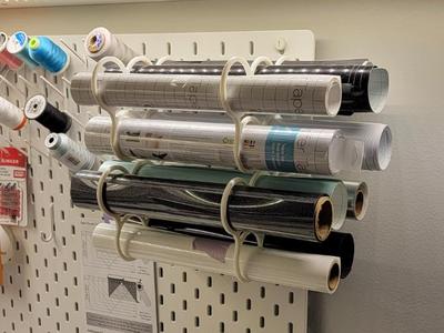 Ikea Skadis Holder for Vinyl or Paper Rolls 