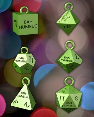 Bah Humbug dice