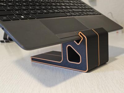 Modern Laptop Stand with Design Accents