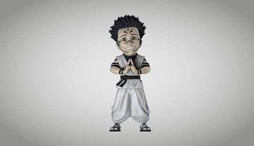 Sukuna figure for 3d printing
