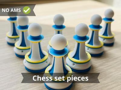 Chess set pieces