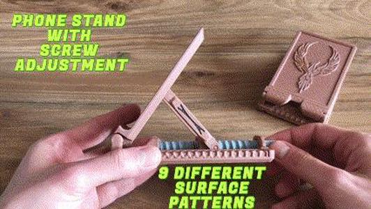PHONE STAND WITH SCREW ADJUSTMENT