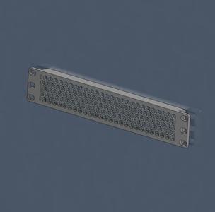 Celeste's sturdy 10 inch rack blank panel V.2 (ventilation, no fan)   