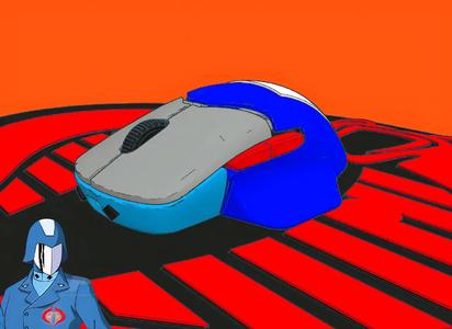 HyperX Retro Cobra Commander Gaming Mouse(Easy Multi-Color Print)   