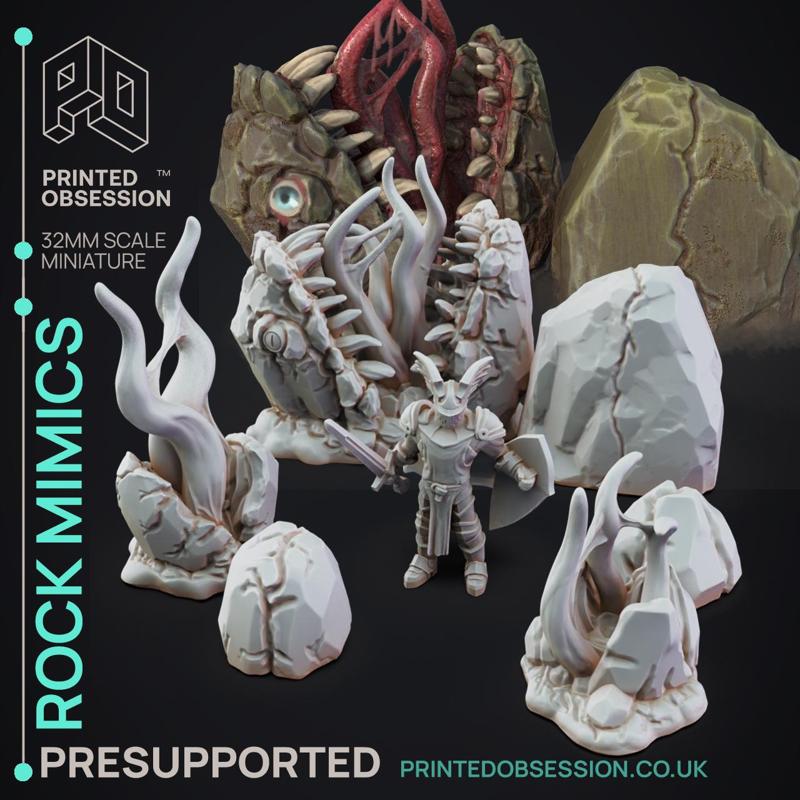 Rock Mimics – Enviroment traps – PRESUPPORTED – 32mm Scale