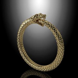 Ouroboros snake ring r-5