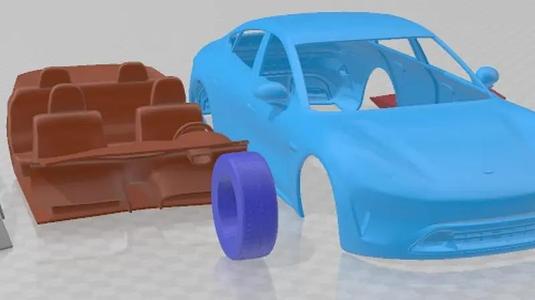 Xiaomi SU7 2024 Printable Car
