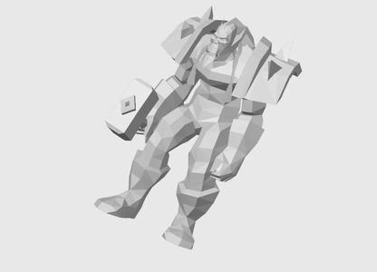 Thrall World of Warcraft Low Poly