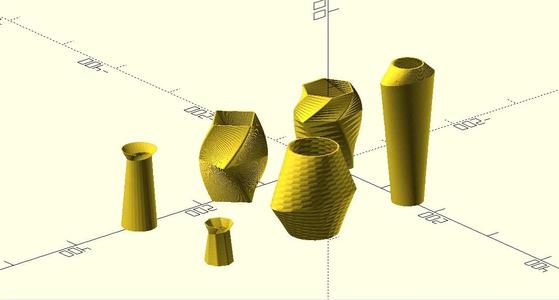 Pot Vase Creator 2.0  anpassbares / customizable OpenSCAD- Script   