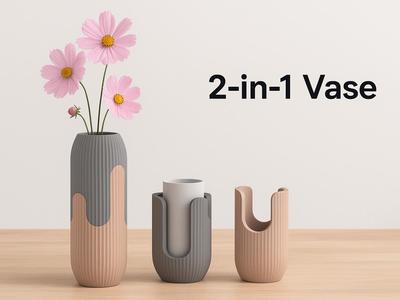 Minimalistic Vase | 2-in-1