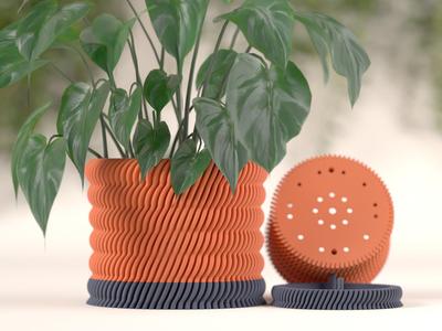 Aesthetic Plant Pot. Modern planter with drip tray