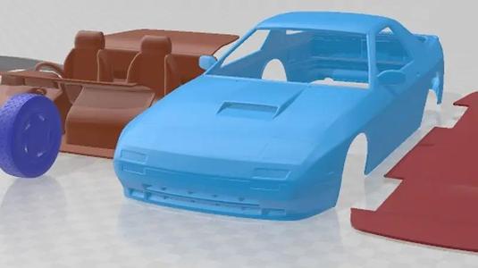 Mazda RX 7 Coupe 1985 Printable Car