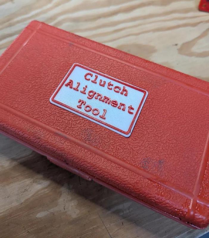 Clutch Alignment Tool Label   