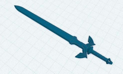 Zelda Master Sword keychain