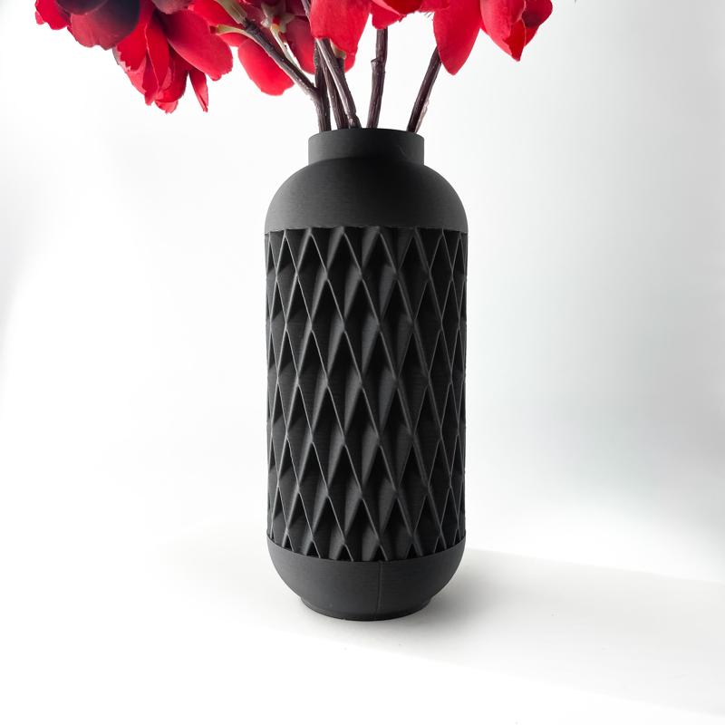 The Hesil Vase, Modern and Unique Home Decor for Dried and Preserved Flower Arrangement  | STL File