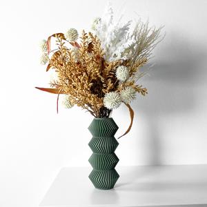 The Quelo Vase, Modern and Unique Home Decor for Dried and Preserved Flower Arrangement  | STL File