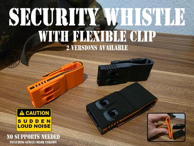 SECURITY WHISTLE – FLEXIBLE CLIP