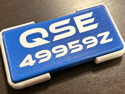Vex Robotics V5 Competition Custom License Plate