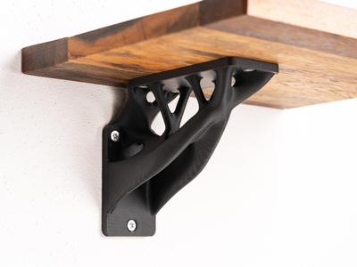 topology optimized shelf bracket