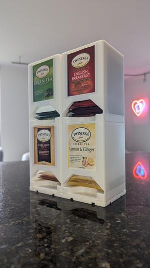 GridfiniTEA – Stackable tea bag dispenser and storage for Gridfinity