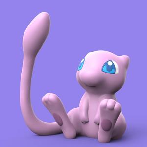 Mew (Easy Print No Supports)