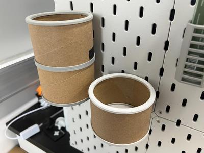 Filament Spool Storage Bin (compatible with IKEA pegboard)