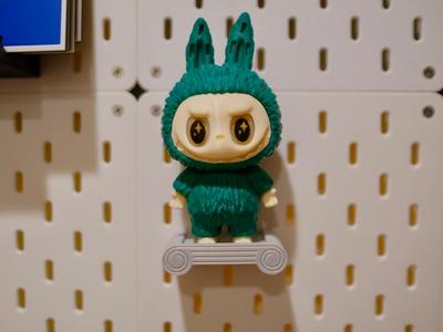 labubu IKEA Skadis pegboard display base