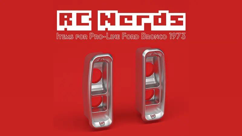 Rear lights set for Pro-line Ford Bronco 73​ Clear Body