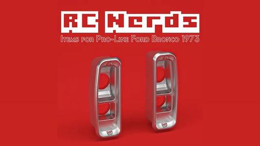 Rear lights set for Pro-line Ford Bronco 73​ Clear Body
