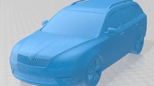 Skoda Octavia RS Combi 2010 Printable Car