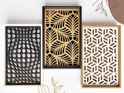 Square Soap Dish + 4 Dish Inserts