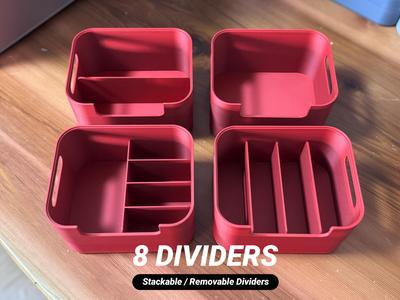Stackable Desk Organizer / 8 Dividers