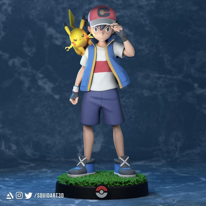 Ash – Satoshi and Pikachu – Pokemon Journeys Figure