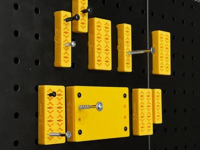 Pegboard to screws - universal bracket mount