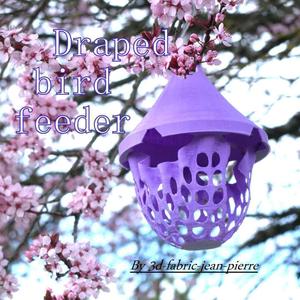 Draped bird feeder