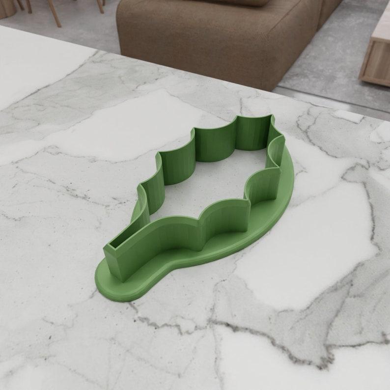 3D Holly Cookies Cutter for Kids with 3D Print Stl Files & 3D Printing, Gift for Kids, Cake Cutters, Small Cutters, Cookie Mold, Holly Leaf