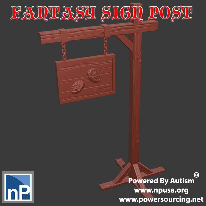 Fantasy Store Signpost