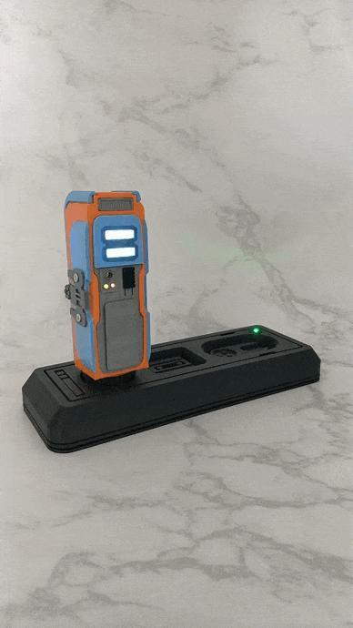 Pip Droid Black Head Docking Station + Head from Star Wars: The Acolyte TV Show 3D Model