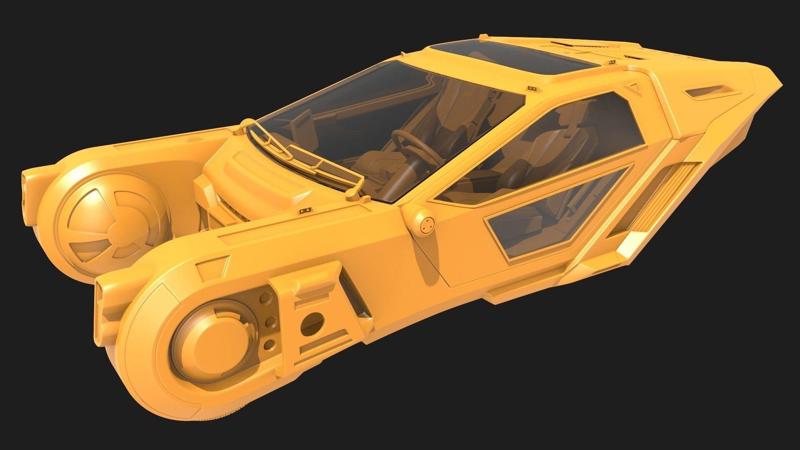 K Spinner Blade Runner 2049 Fan Art for 3D Printing