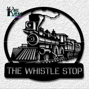 the whistle stop train wall art steam engine decor for train buff