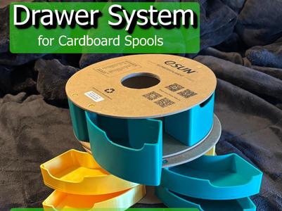 Drawer System for Cardboard Spools