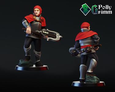 Fantasy warrior soldier with crossbow