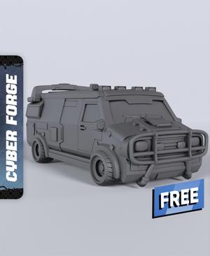 Omega Van – With Free Cyberpunk  – Sci-Fi Gift Ideas for RPG and Wargamers
